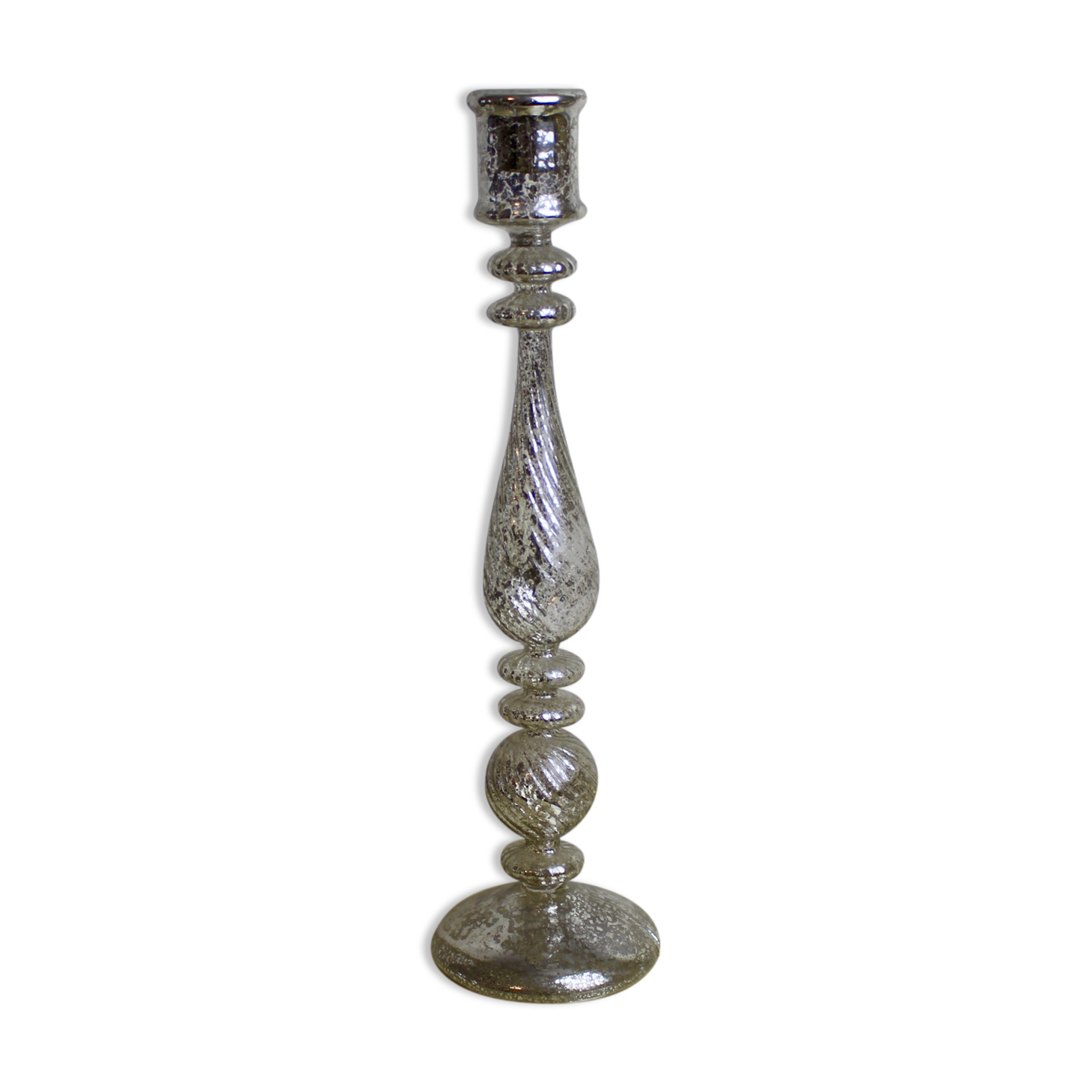 Former mercurise glass candlestick