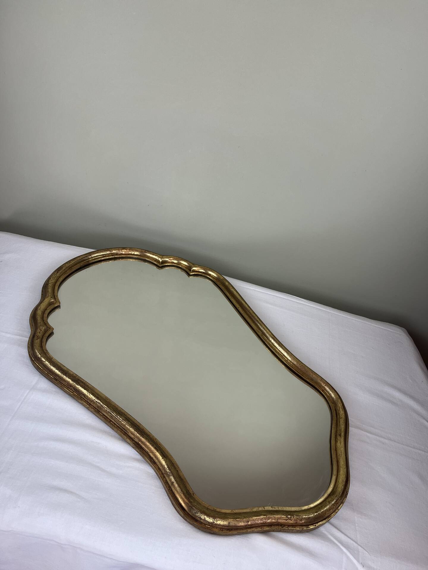 Antique gilded mirror in Louis XV style