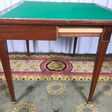 Table à jeu style Louis XVI - Directoire acajou