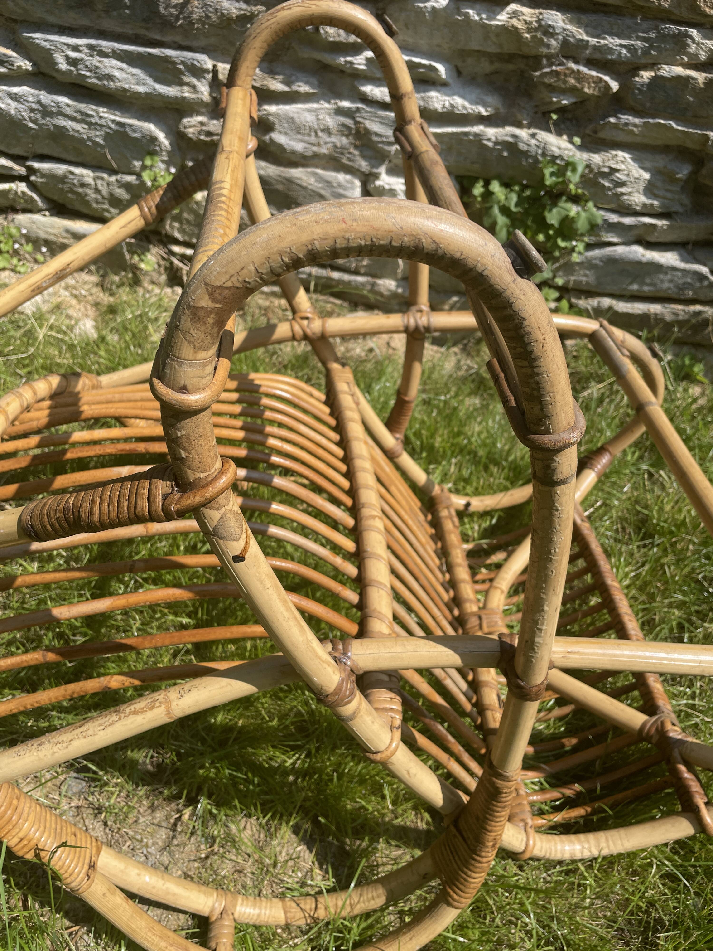 Adult rattan armchair