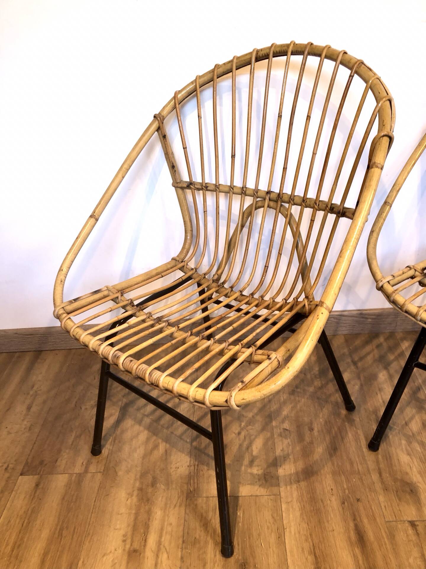 Adult rattan armchairs