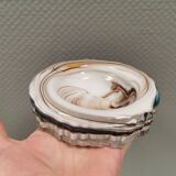 Rare art en verre / cendrier de Michael Bang pour Holmegaard Danemark 1968