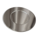 modernist presentation plates in polished mirror steel – Bouillet Bourd