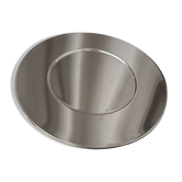 8 assiettes de présentation modernistes en acier poli miroir – Bouillet Bourd