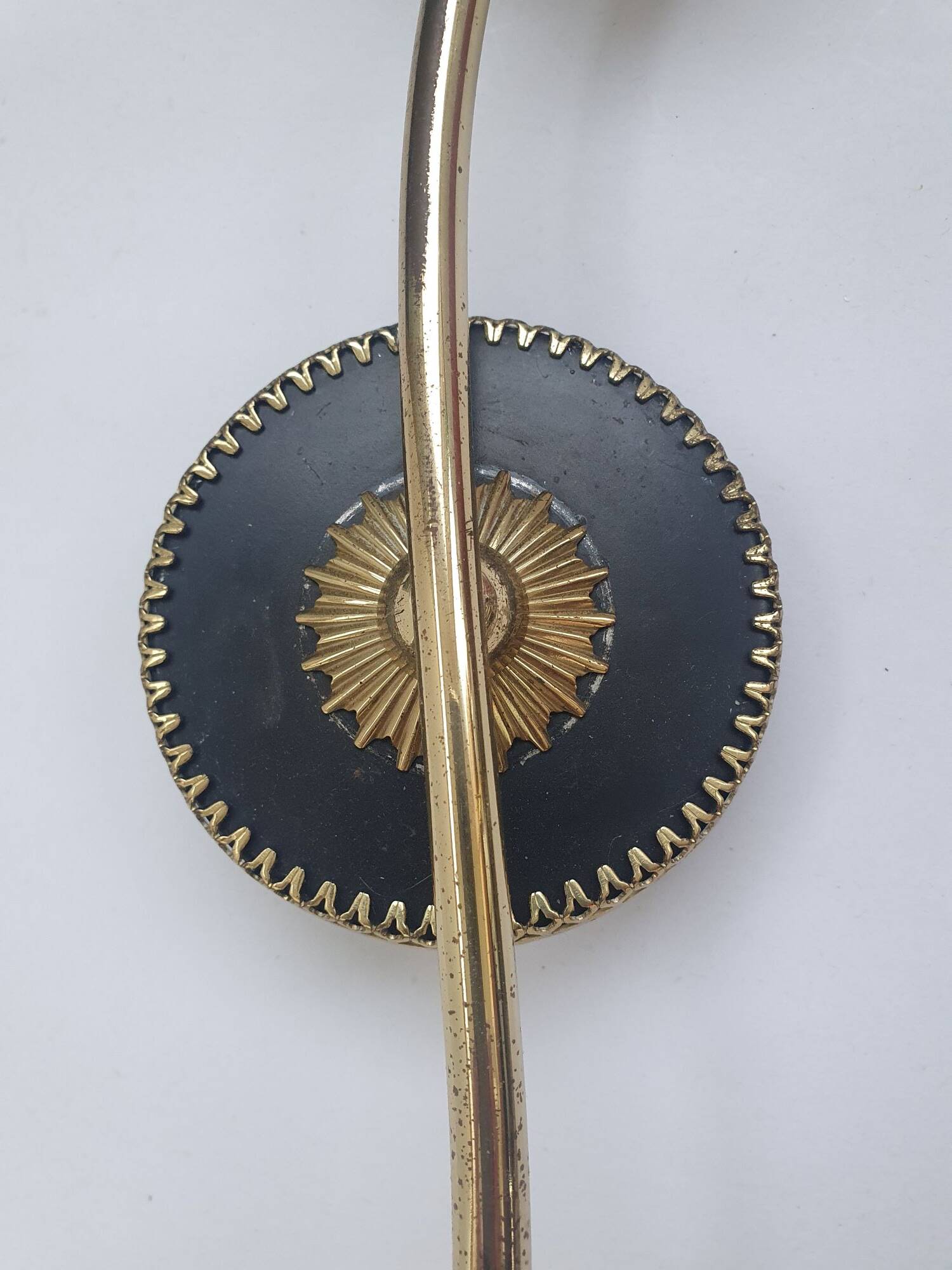 Art Deco black and gold wall light