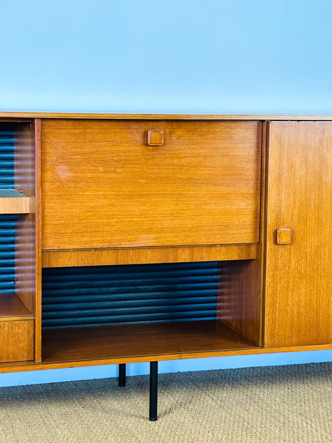 1960s high Scandinavian teak sideboard