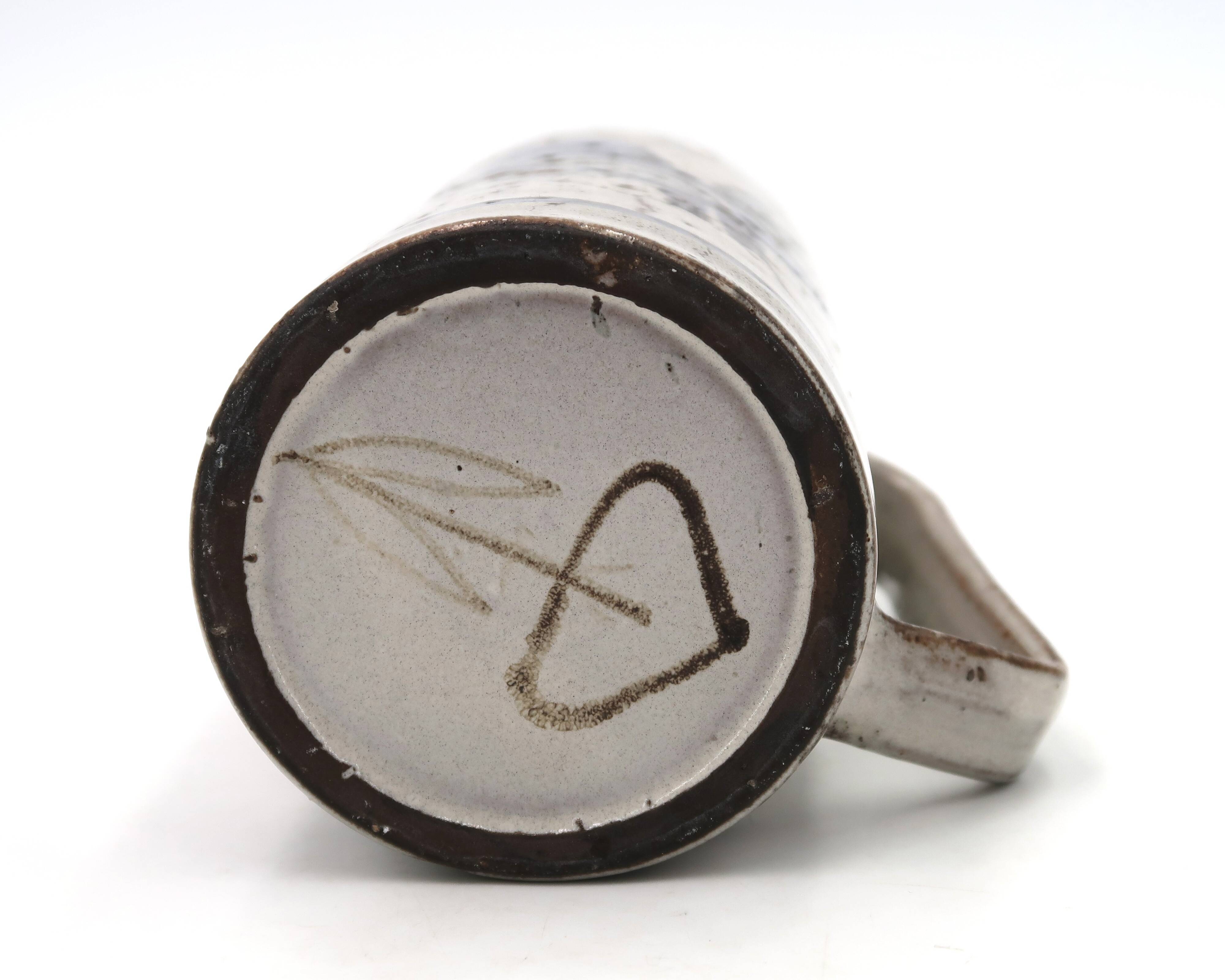 Mug by Gustave Reynaud, Vallauris, 1960s