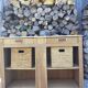 Solid wood storage furniture