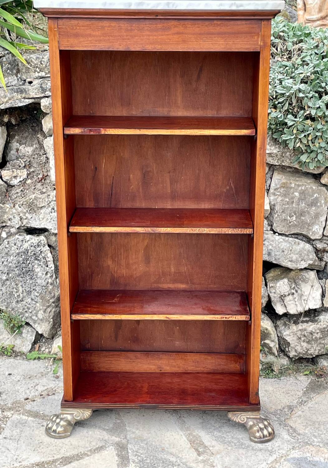 Pair of empire style mahogany bibuses