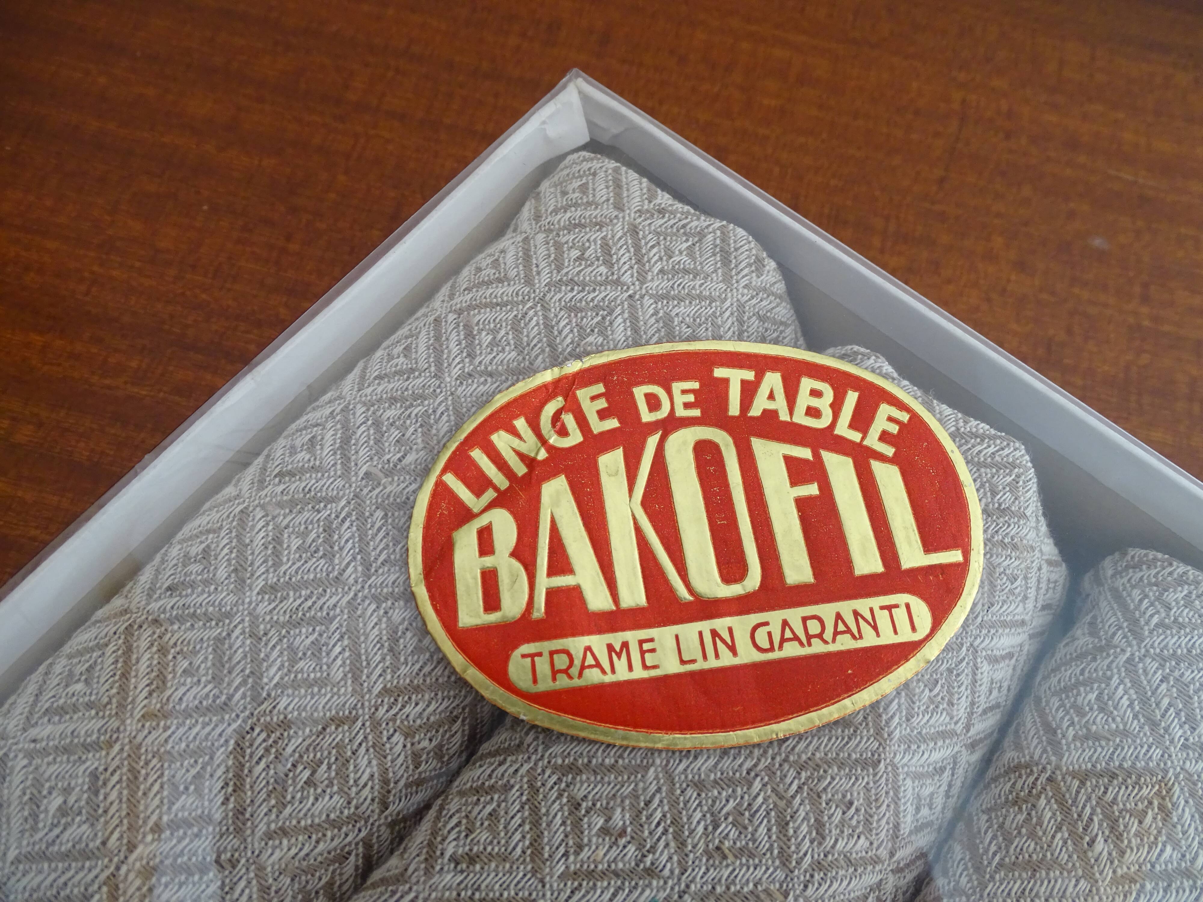 6 linen napkins 60 x 52