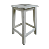 Original patina wooden handle stool