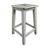 Tabouret à poignée en bois patine d'origine