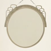 Art Deco Mirror With Hand-Forged Iron Frame, Belgium, 1920s