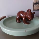 Vide poche ours en céramique art déco , Sarskilda Villkor , Suède
