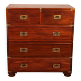 Commode militaire, de marine en acajou, XIXème siècle
