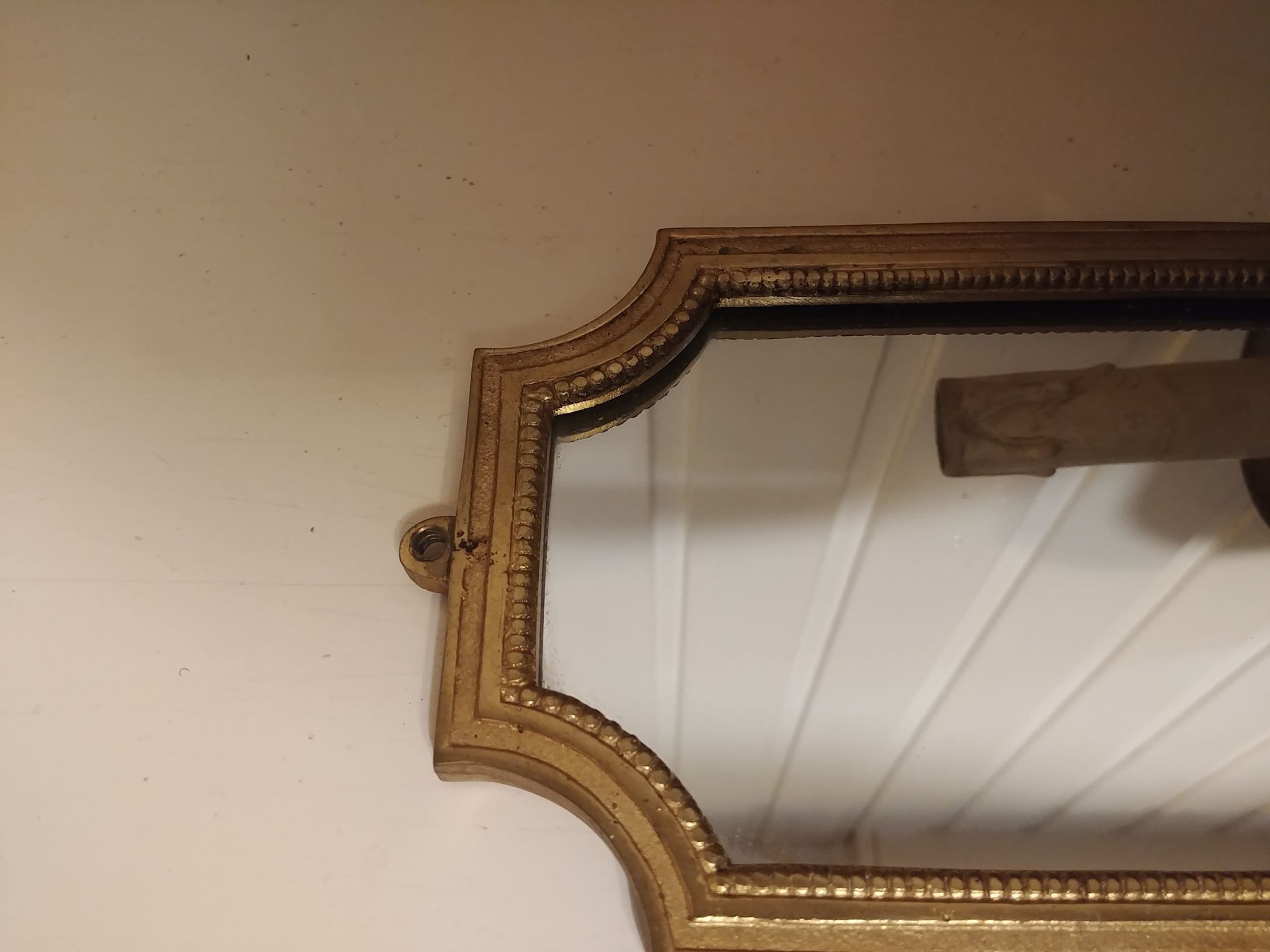 Pair of gold bronze wall lamps