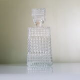 Square glass whiskey carafe