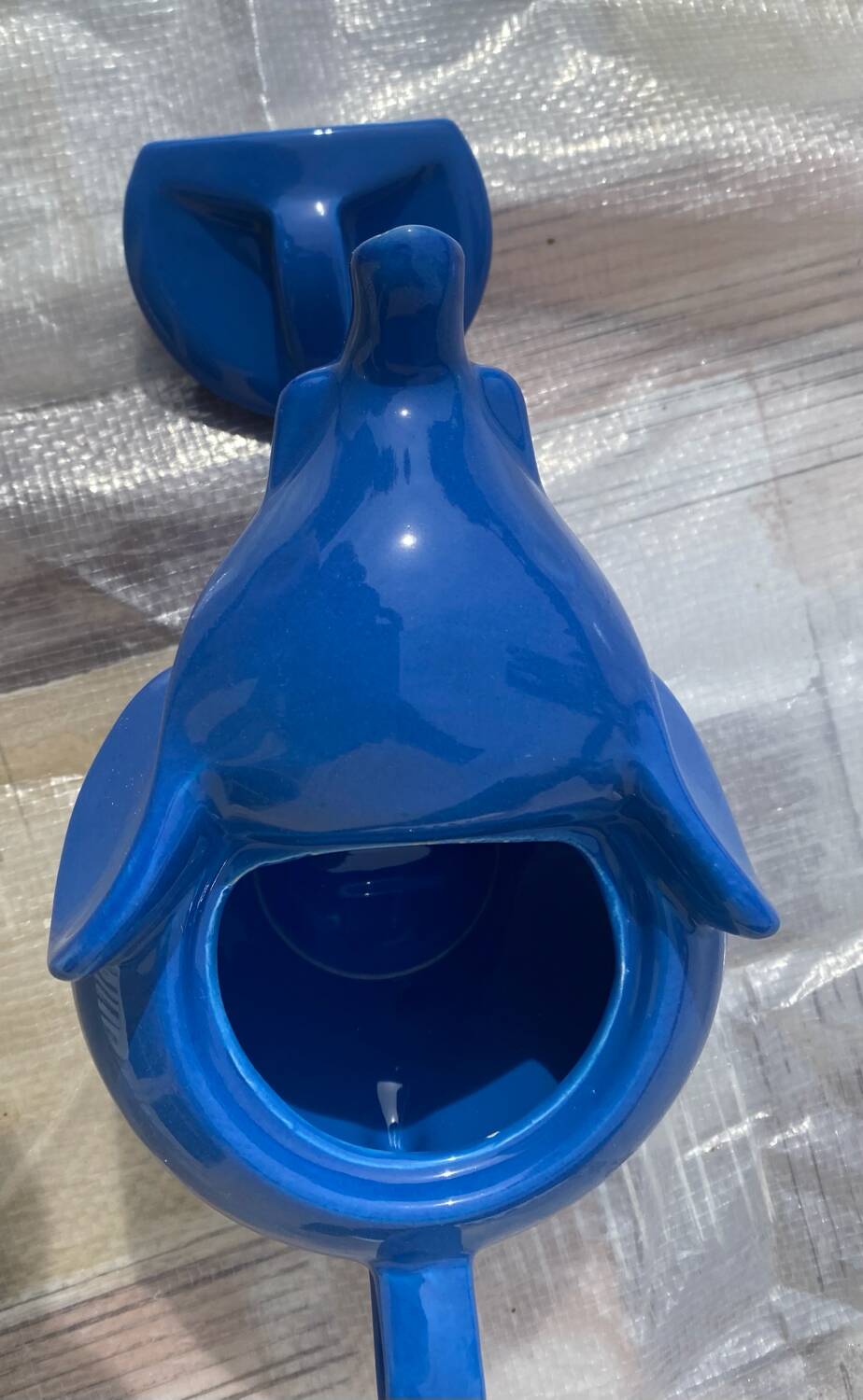 Theiere éléphant bleue vintage