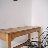 Beech desk or console from around 1930.