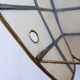 Vintage mother-of-pearl and brass wall lamp 210897