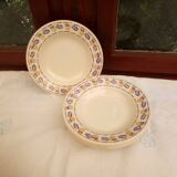 6 Edith soup plates / Faïencerie Nouvelle