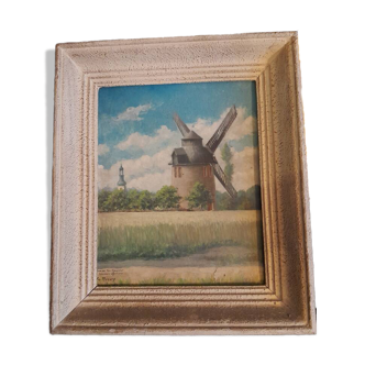 Landscape painting from Merseburg, 1916