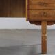 Vintage Mid-Century Oak Desk with 6 Drawers, Open Back, Kjærnulf Style