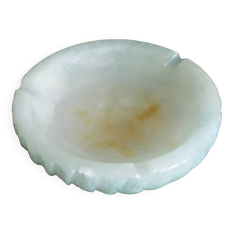 Vintage mint green marble ashtray