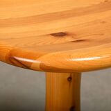Rainer Daumiller Stool in solid naturel pine for Hirtshals Savværk, Denmark 1970
