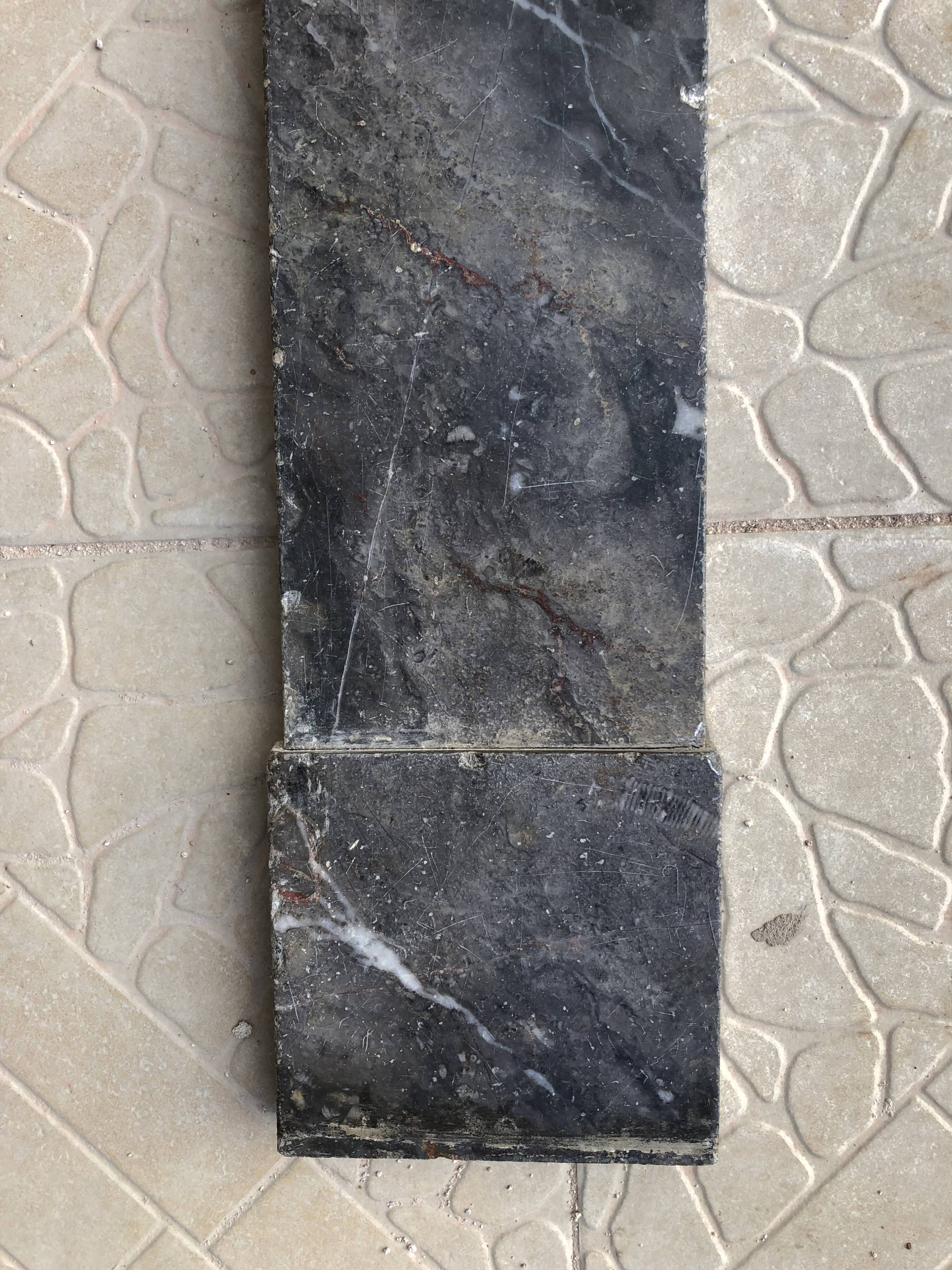 19th-century marble fireplace