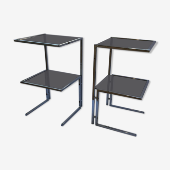 Table d'appoints en chrome italy