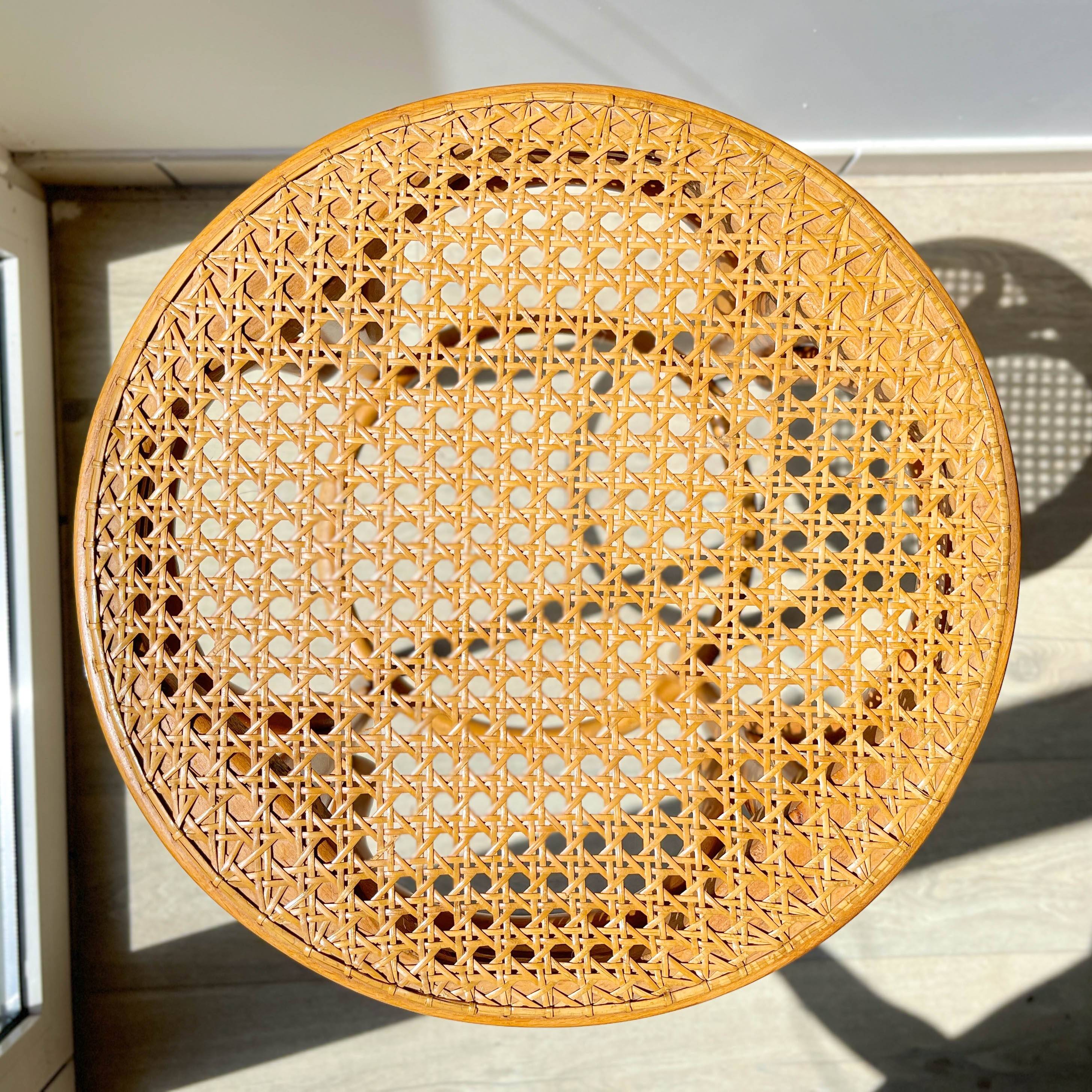 Bentwood and canework bar stool, 1950s