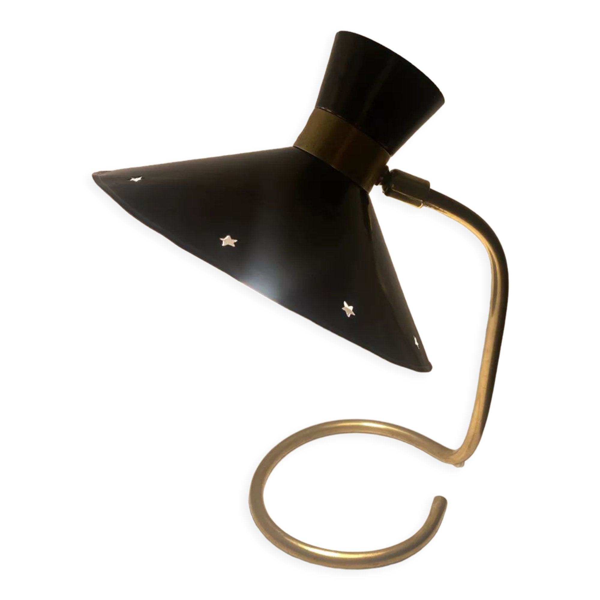 Small diabolo lamp by René Mathieu circa 1950