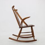 Chaise à bascule Illum Wikkelso Gyngestol No. 3 des années 1960 pour Niels Eilersen, 2 articles disponibles