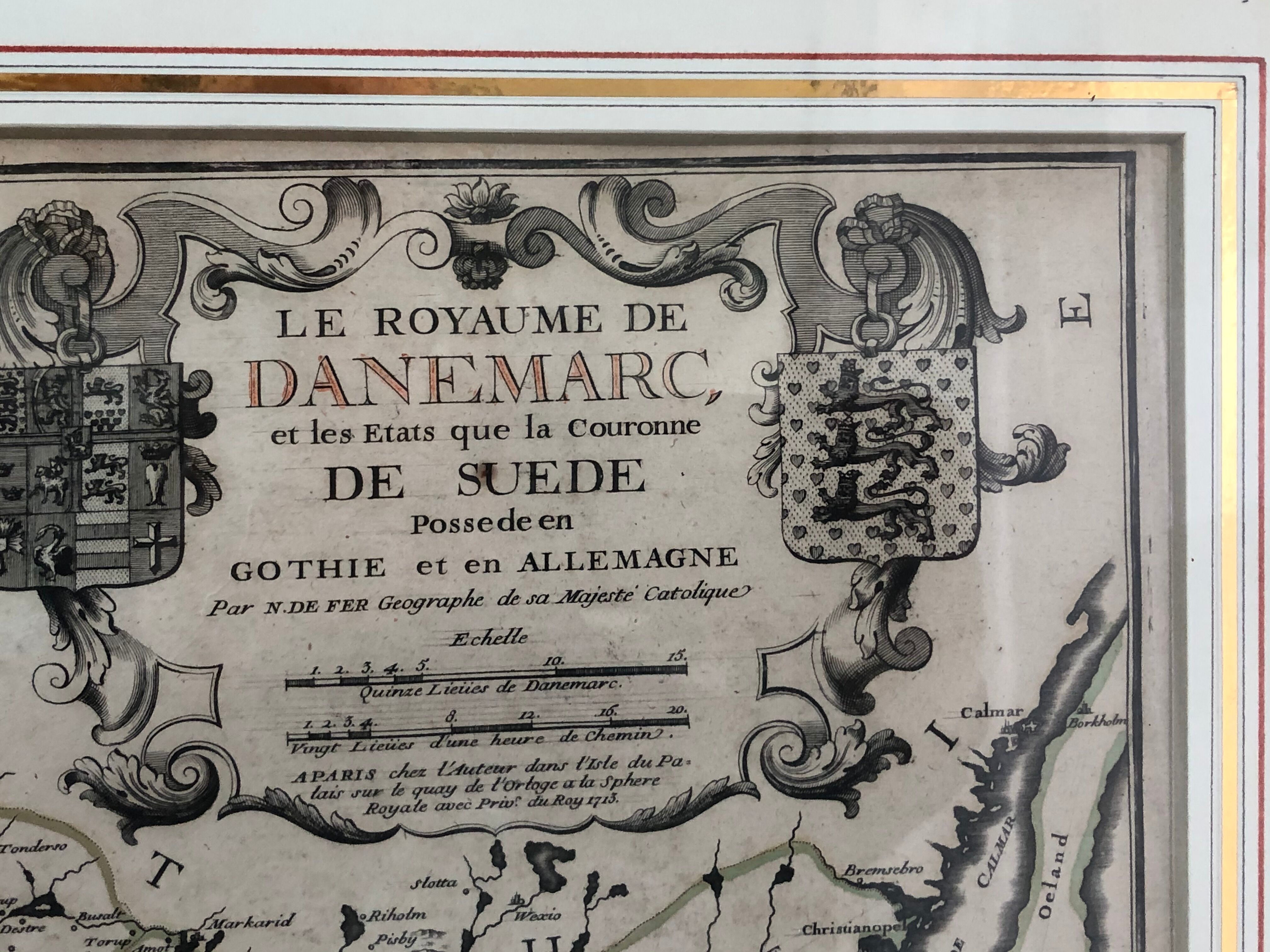 Ancient map endaded - Gothia and Germany -1713