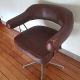 Leather barber chair