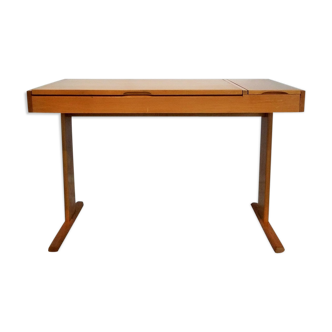 Minimalist desk in beech years 70-80