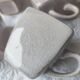 Set of 4 cracked ceramic coffee cups