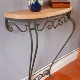 Vintage wrought iron console from the 50s