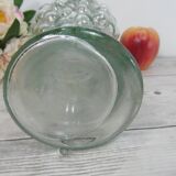 Glass pitcher, grape cluster wine carafe