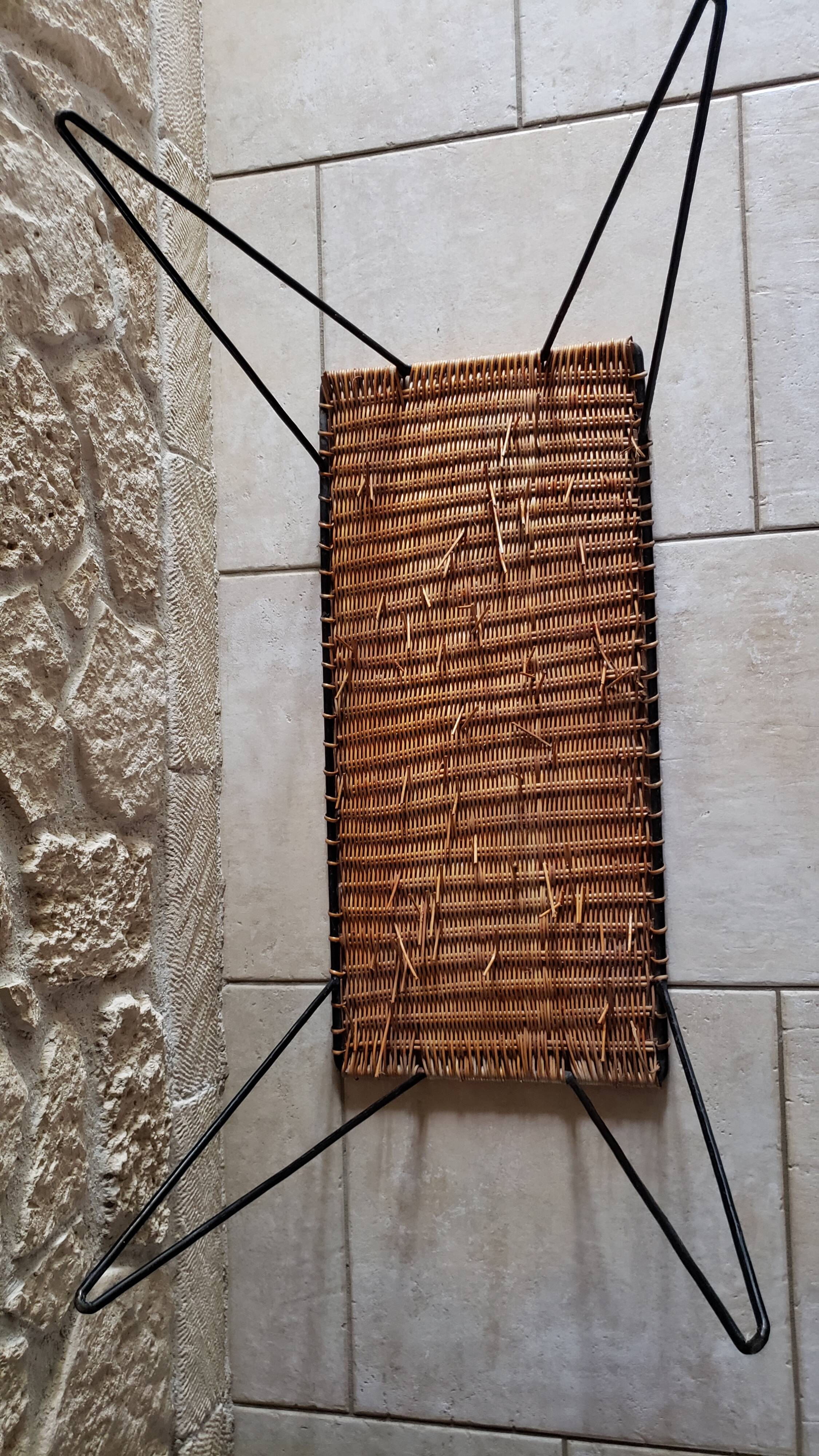 Raoul Guys metal rattan coffee table