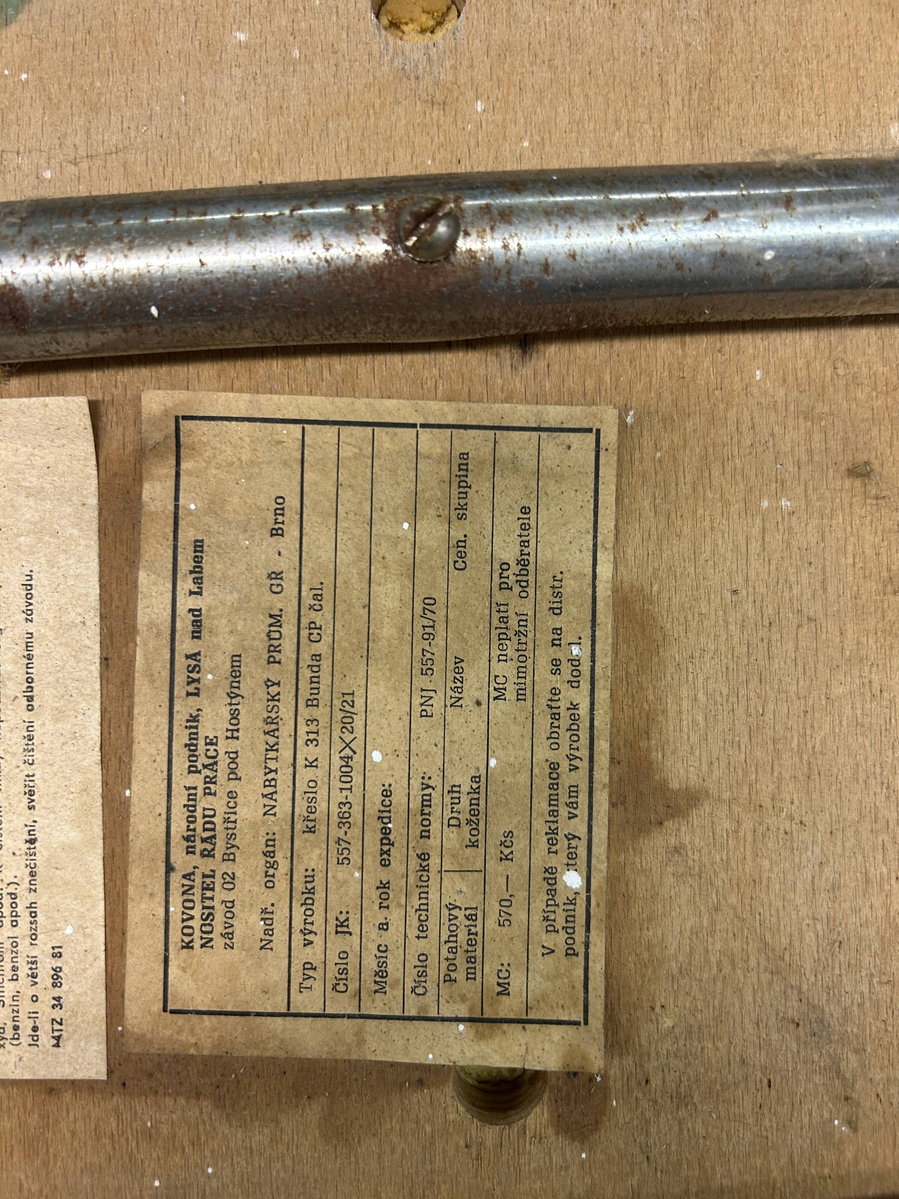 Fully Restored Kovona Office Chair K-314 from Czechoslovakia 1970’s