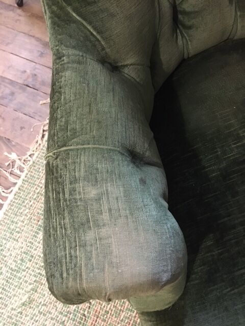 pair of large toad armchairs