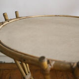 Nice rattan coffee table, vintage
