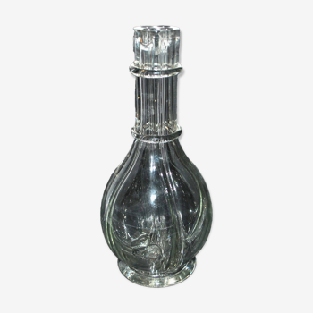 Molded glass liqueur carafe with 4 compartments - Vintage vase with 4 flowers - Made In FRANCE