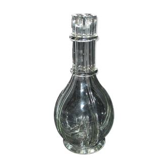 Molded glass liqueur carafe with 4 compartments - Vintage vase with 4 flowers - Made In FRANCE