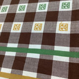 Vintage checkered tablecloth