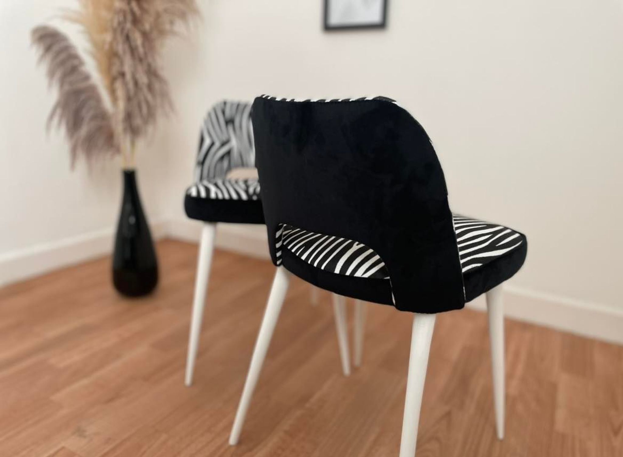 Duo of restored chairs