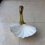 Bol en laiton et coquillage