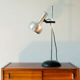Desk lamp, aluminum and steel space age 1970